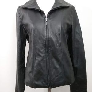 Jaclyn Smith leather jacket women's small S